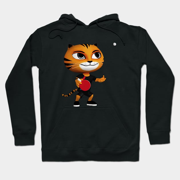 The Ping Pong Tiger Hoodie by dithakely